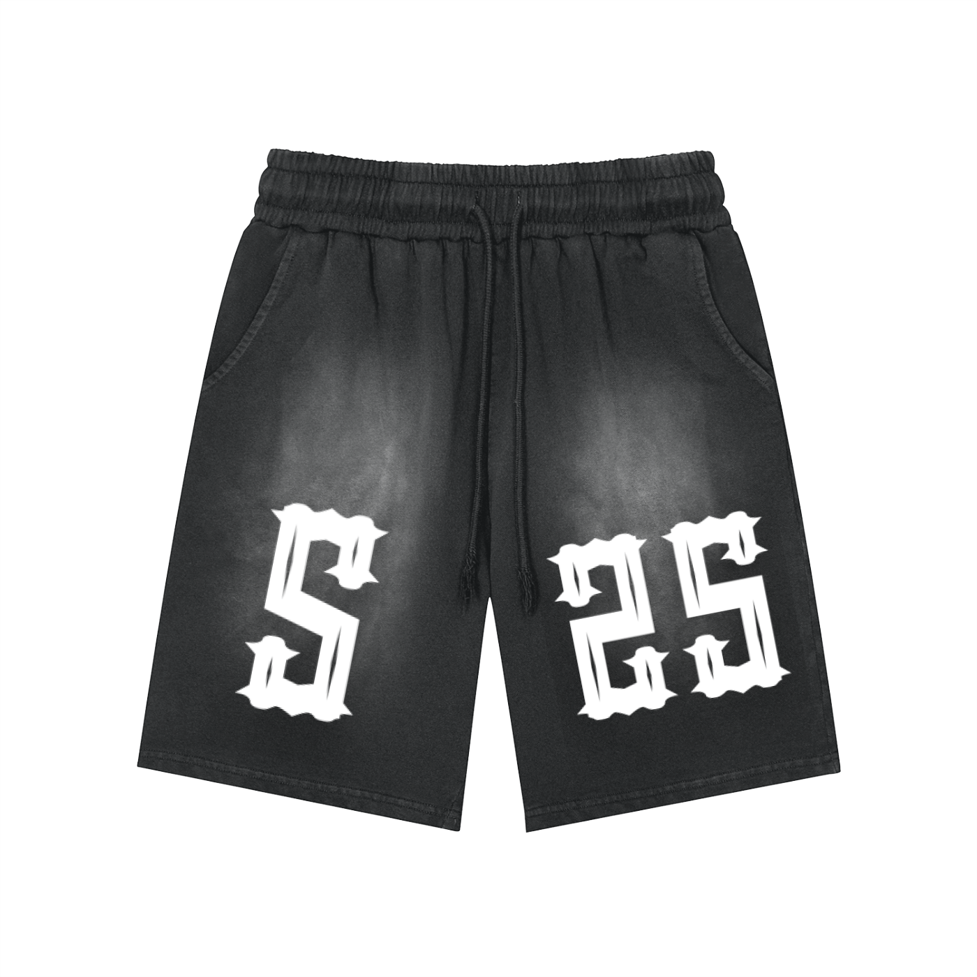 Washed Stijl Sport Shorts